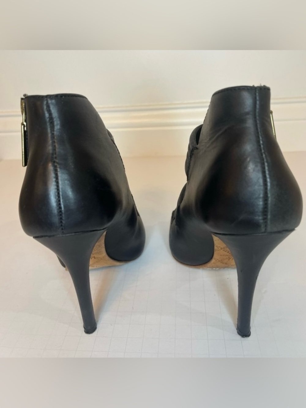 L.A.M.B Three Strap Ankle Zip Heeled Sandals - Picture 6 of 8